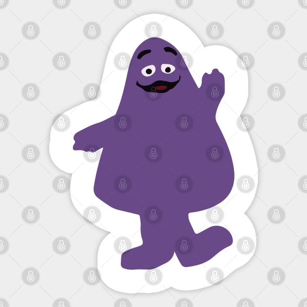 Grimace Sticker by Shit Post Hero